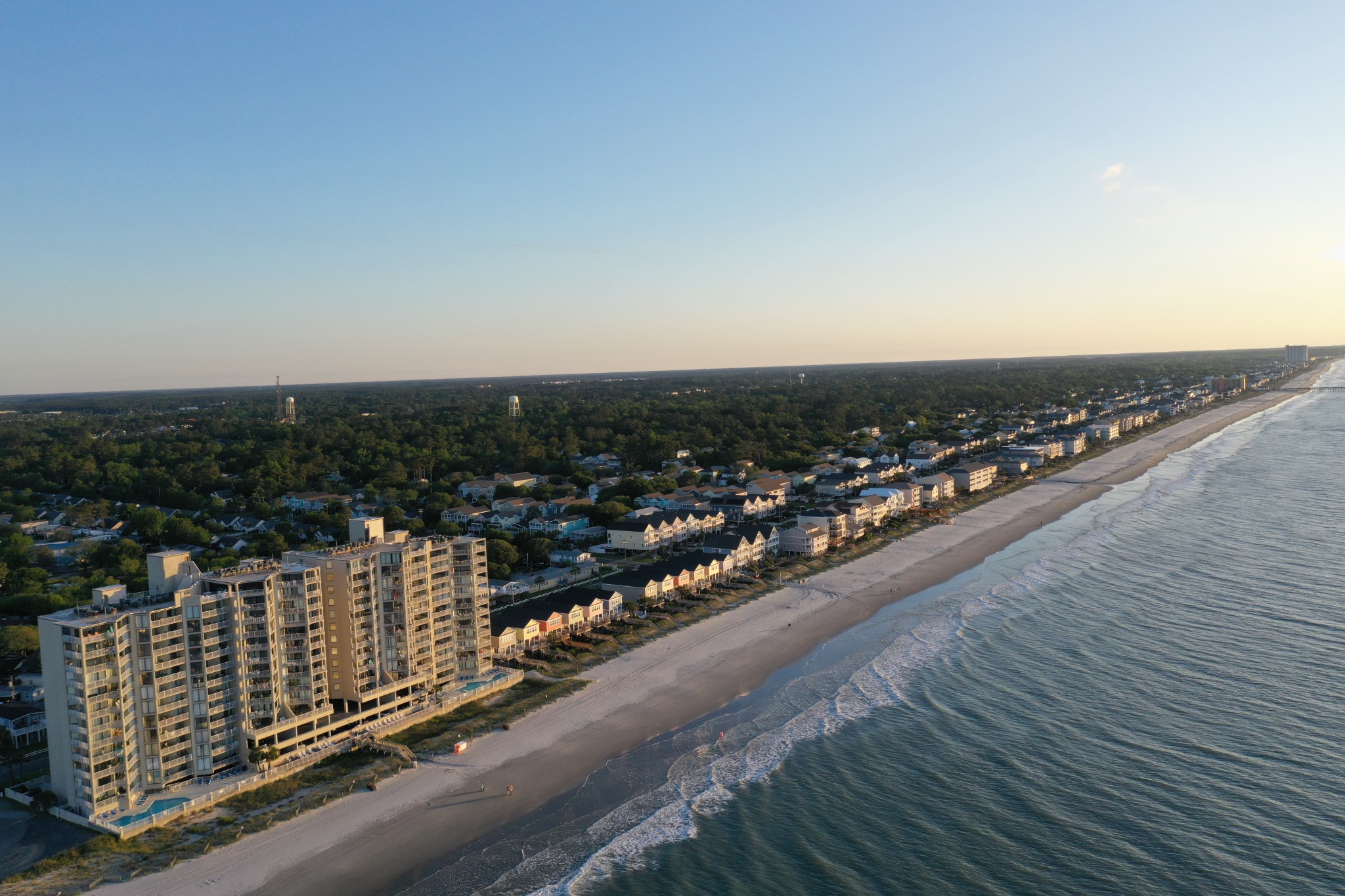 Garden City coastline from the air