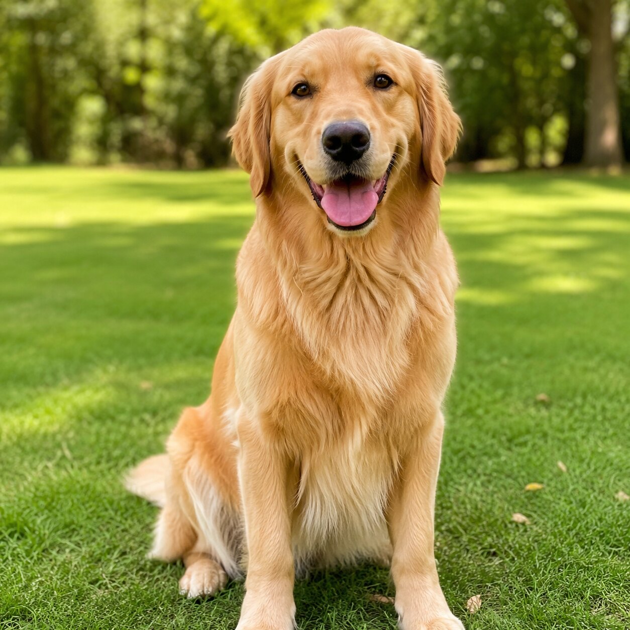 A friendly dog outdoors